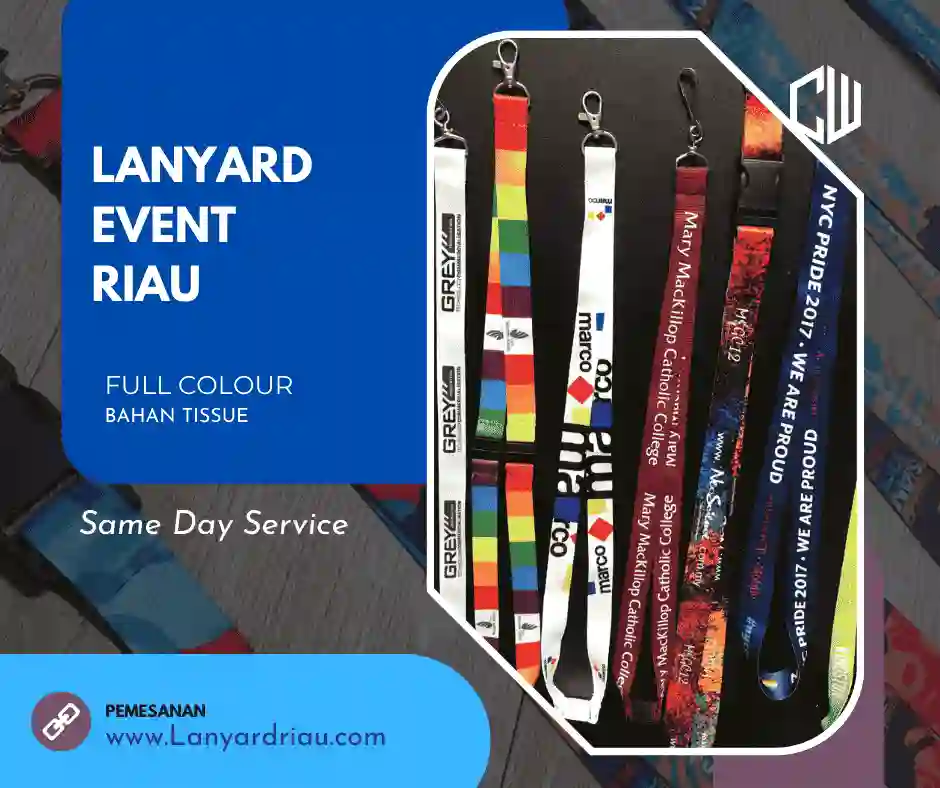 Jasa Cetak Lanyard Custom untuk Event di Riau